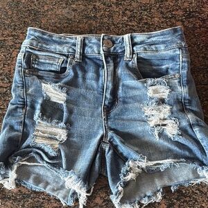 Distressed Denim Women's Shorts
